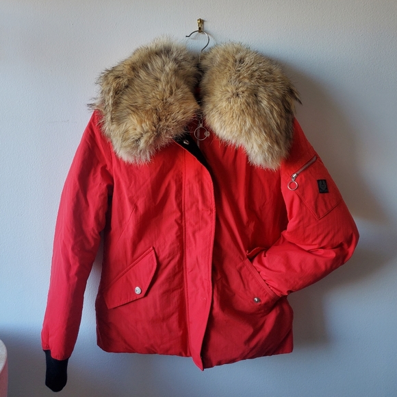 Belstaff Goosedown Mini Parka w/Coyote Collar - Picture 7 of 11